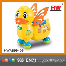 New Design Colorful B/O Music Duck Cartoon Animal for Kids